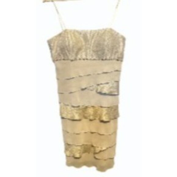 Sleeveless Tiered Cocktail Dress Party Occasion Special Event - Picture 3 of 16